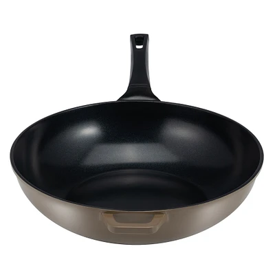 Ozeri Green Ceramic Wok by  , with Smooth Ceramic Non-Stick Coating (100% PTFE and PFOA Free)