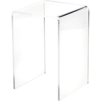 Plymor Clear Acrylic Vertical Square Display Riser
