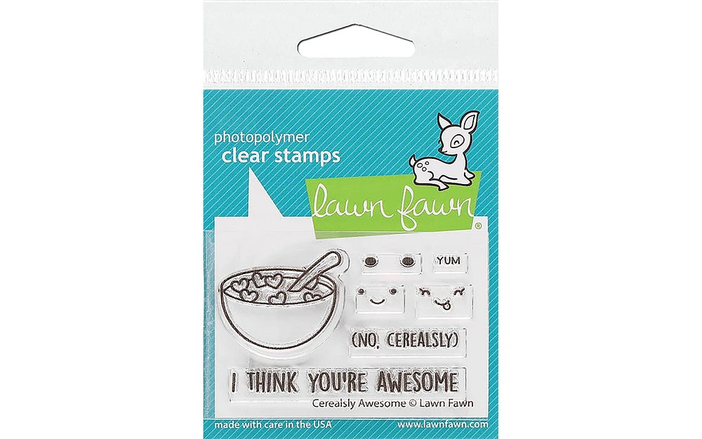 Lawn Fawn Clear Stamp Cerealsly Awesome