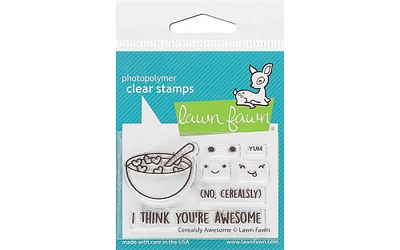 Lawn Fawn Clear Stamp Cerealsly Awesome