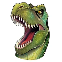 Party Central Club Pack of 12 Green and White Dinosaur Face with Razor Sharp Teeth Party Cutouts Decors 34"