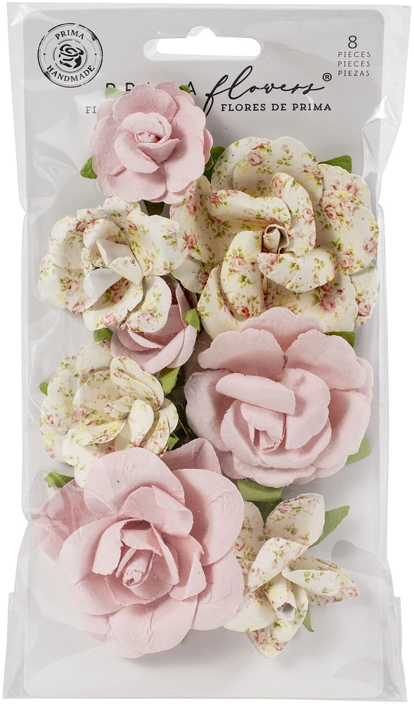 Prima Marketing Mulberry Paper Flowers-Friends Always/My Sweet