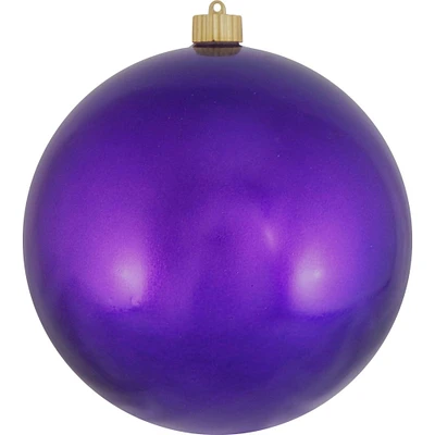 Christmas by Krebs Shiny Vivacious Purple Shatterproof Christmas Ball Ornament 8" (200mm)