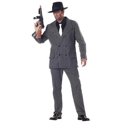 The Costume Center Black and White Gangster Men Adult Halloween Costume - Medium Size