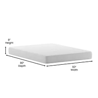 Merrick Lane Iris CertiPUR-US Certified Memory Foam Mattress Infused with Charcoal & Green Tea Cooling Gel