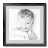ArtToFrames 20x20" Matted Picture Frame with 16x16" Single Mat Photo Opening Framed in 1.25" Black and 2" Mat (FWM-4083-20x20)