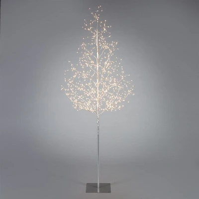 Contemporary Home Living 6' Pre-lit Medium Matte Artificial Christmas Tree - Warm White LED Lights