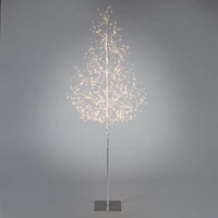 Contemporary Home Living 6' Pre-lit Medium Matte Artificial Christmas Tree - Warm White LED Lights