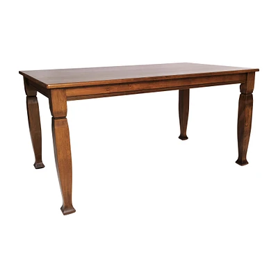 Merrick Lane Finnley Wooden Dining Table with Sculpted Legs