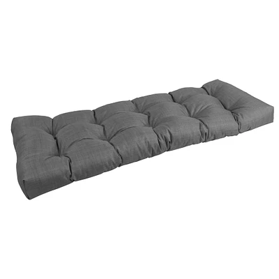 inch by 19-inch Tufted Solid Outdoor Spun Polyester Loveseat Cushion -Color