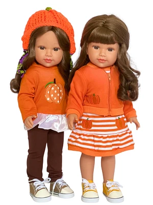 Whisked Away to Autumn's Whimsy: Delight in the Fall Harvest Outfits for 18-Inch Dolls- 18 inch doll clothes