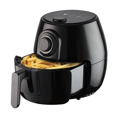 Supersonic National 4.2 Qt Mechanical Air Fryer with 5 Preset Cooking Functions (NA-3002AF)