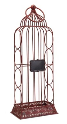 Melrose 23.5" Birdcage with Chalkboard 4-Bottle Decorative Wine Rack Holder