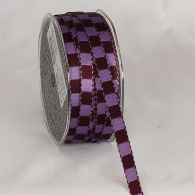 The Ribbon People Purple and Brown Woven Craft Ribbons 0.25" x 100 Yards