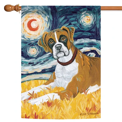 Toland Home Garden Van Growl Boxer Outdoor House Flag 40" x 28"