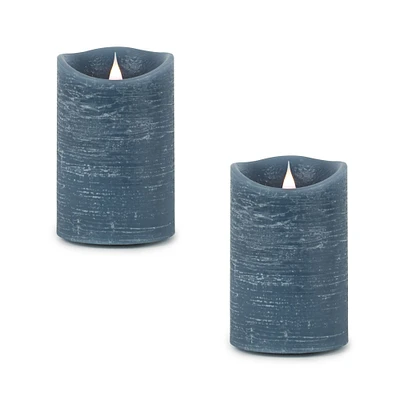 Melrose Set of 2 LED Lighted Flameless Candles with Remote 5