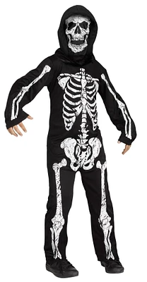 The Costume Center Black and White Skeleton Phantom Unisex Child Halloween Costume - Medium