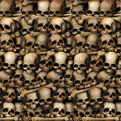 Party Central Pack of 6 Beige and Black Catacombs Halloween Wall Backdrops 30'