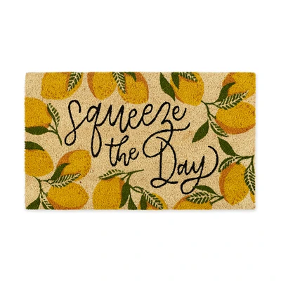 Contemporary Home Living 30" Squeeze The Day Rectangular Decorative Doormat