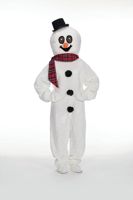 The Costume Center 5 Piece Snowman Suit and Mascot Head with Hat – Adult Size Medium