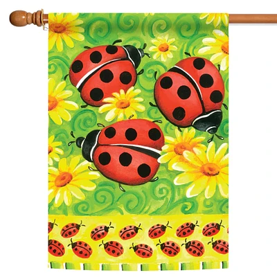 Toland Home Garden Ladybugs On Grass Outdoor House Flag 40" x 28"