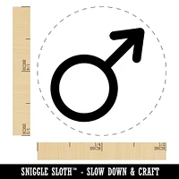 Mars Man Male Gender Symbol Self-Inking Rubber Stamp for Stamping Crafting Planners