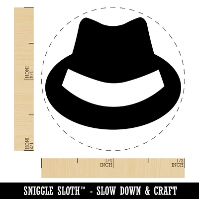 Fedora Hat Self-Inking Rubber Stamp for Stamping Crafting Planners