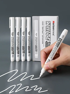 Premium 3-Piece White Marker Pen Set | Oily Waterproof Tire Paint | Versatile Graffiti & Fabric Art Pens