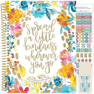 bloom daily planners 2024 Soft Cover Planner, 8.5" x 11", Spread Kindness