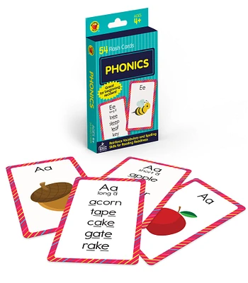 Carson Dellosa Phonics Flash Cards for Kids Ages 4-8, Sound Recognition Skills With Vowels, Consonants and Common Blends Flash Cards, Preschool, Kindergarten, and 1st Grade