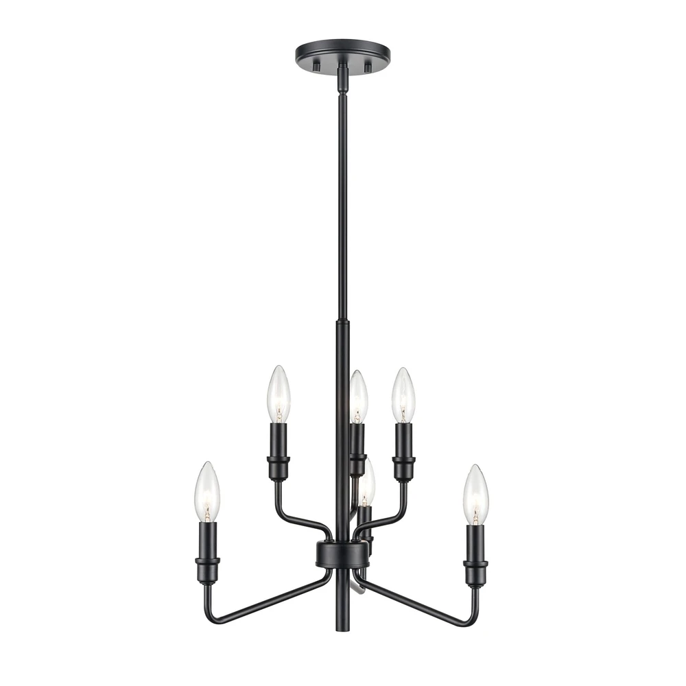 Elk Showroom Saginaw 18 Wide 6-Light Chandelier