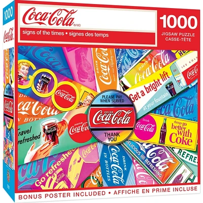 MasterPieces Coca-Cola - Signs of the Times 1000 Piece Puzzle