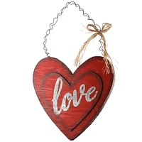 National Tree Company 14" Wood Valentine Heart Wall Piece