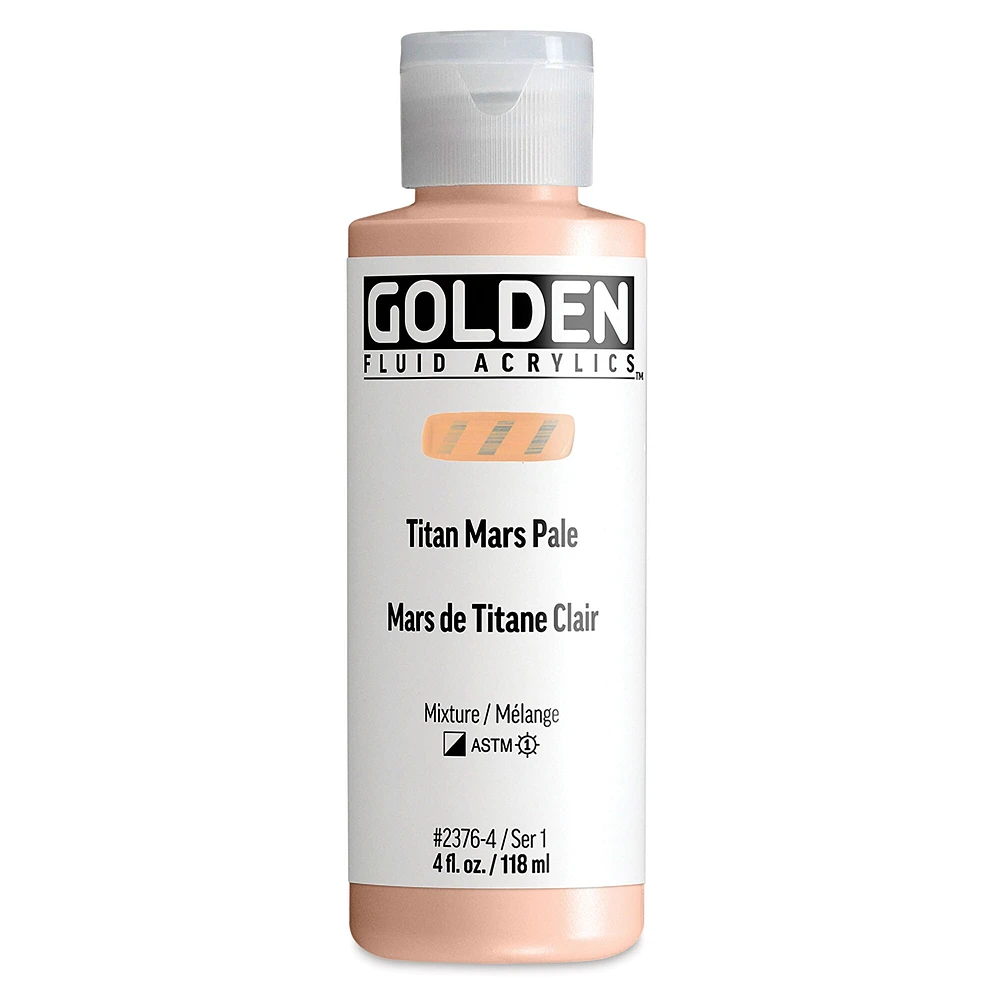 Golden Fluid Acrylic - Titan Mars Pale, 4 oz bottle