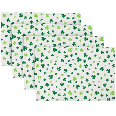 Northlight Set of 4 Shamrock Printed St. Patrick's Day Placemats 18"