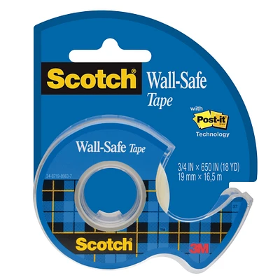 3M #183 Wall-Safe Tape, 3/4" x 650"