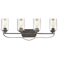 Thomas Market Square 28 Wide 4-Light Vanity Light