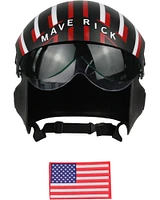 Adult's Air Force Combat Pilot Black Maverick Helmet Costume Accessory