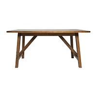 Merrick Lane Carroll Wooden Dining Table with Trestle Style Base