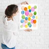 Watercolor Circles Colorful by Lisa Nohren  Poster Art Print - Americanflat
