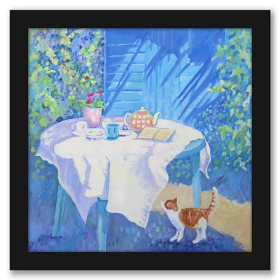 Cat At The Table by Mary Kemp Frame  - Americanflat