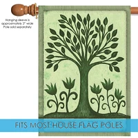 Breathe Decorative Tree Flag