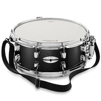 Ashthorpe Snare Drum Set with Remo Head - Student Beginner Kit with Stand, Padded Gig Bag, Practice Pad, Neck Strap, and Sticks