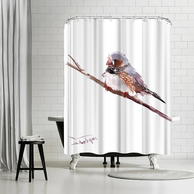 Zabrafinch by Suren Nersisyan Shower Curtain 71" x 74"