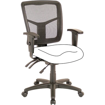 Lorell Chair Frame, Mid-Back, 25-1/4"x23-1/2"x40-1/2", Black