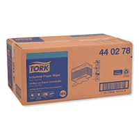 Tork Industrial Paper Wiper, 4-Ply, 12.8 x 16.4, Unscented, Blue, 90/Pack, 5 Packs/Carton