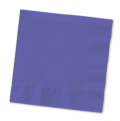 Party Central Club Pack of 240 Grape Purple 2-Ply Disposable Beverage Napkins 5"