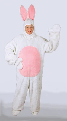 The Costume Center 4 Piece White Easter Bunny Suit with Hood – Adult Size Medium