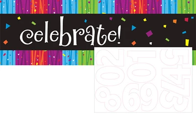 Party Central Pack of 6 Vibrantly Colored Milestone Celebration Banners 5'