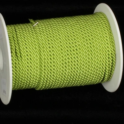 The Ribbon People Lime Green Braided Cording Craft Ribbon 0.2" x 55 Yards